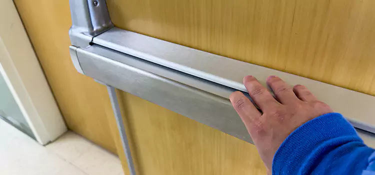 Installing a Push Bar on a Door Ridgecrest